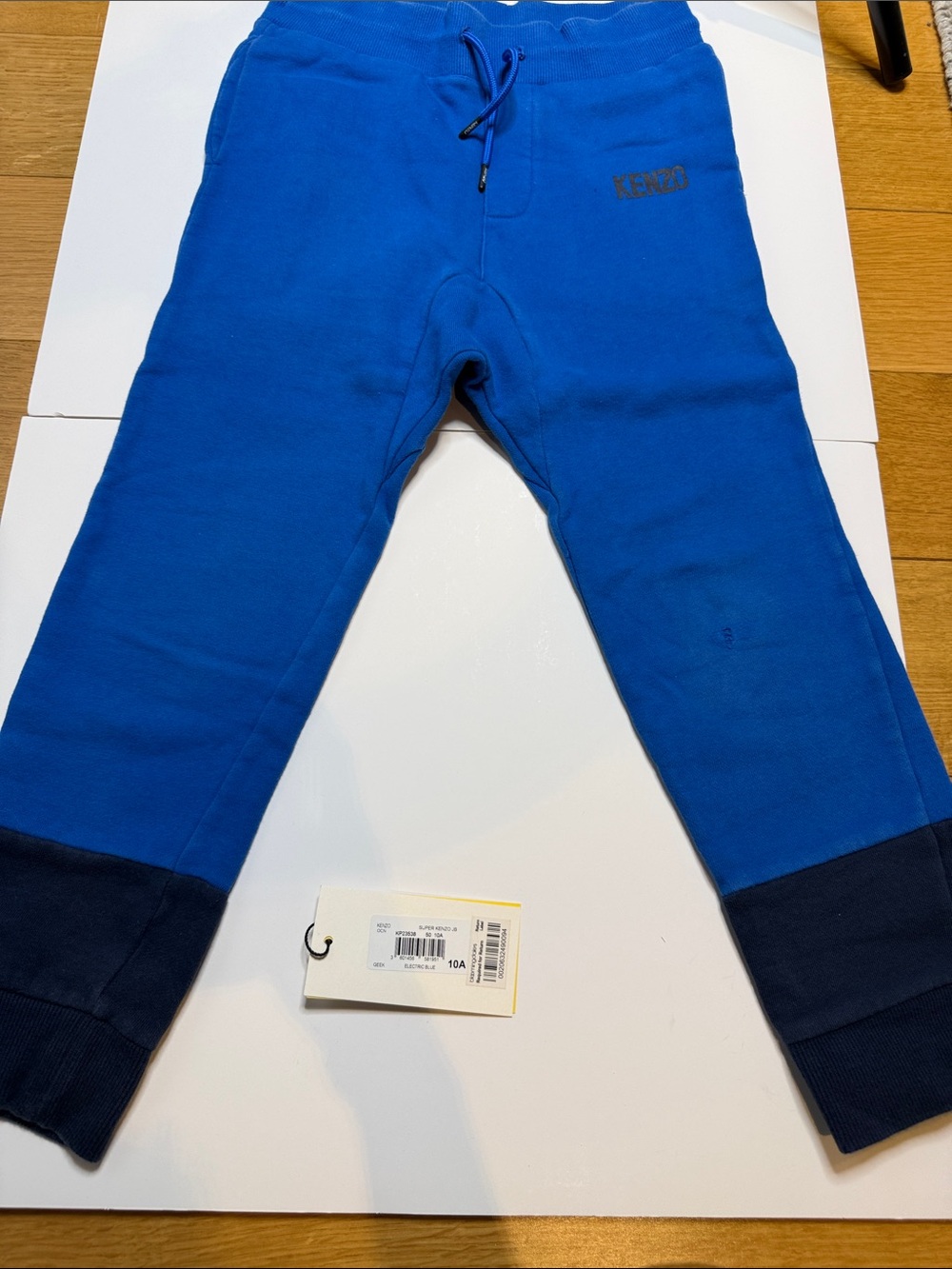 Kenzo Kids Royal Blue Joggers with Navy Cuffs